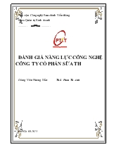 Đánh giá năng lực công nghệ công ty cổ phần sữa TH