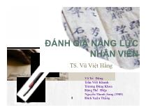 Đánh giá năng lực nhân viên