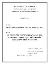 Đề tài Áp dụng các phương pháp sáng tạo khoa học trong quá trình phát triển máy tính xách tay