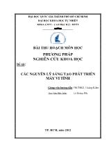 Đề tài Các nguyên lý sáng tạo phát triển máy vi tính