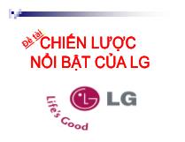 Đề tài Chiến lược nổi bật của LG