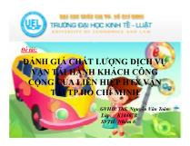 Đề tài Đánh giá chất lượng dịch vụ vận tải hành khách công cộng của liên hiệp hợp tác xã vận tải tp Hồ Chí Minh