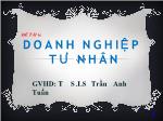 Đề tài Doanh nghiệp tư nhân