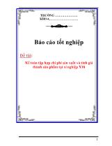 Đề tài Kế toán tập hợp chi phí sản xuất và tính giá thành sản phẩm tại xí nghiệp X18