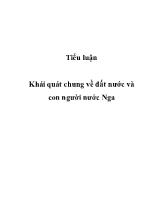 Đề tài Khái quát chung về đất nước và con người nước Nga