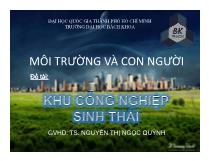 Đề tài Khu công nghiệp sinh thái