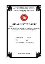 Đề tài Khủng hoảng tài chính mỹ và những ảnh hưởng đến hoạt động xuất nhập khẩu tại Việt Nam