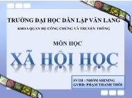 Đề tài Nghiên cứu đời sống của công nhân nhập cư tại các khu công nghiệp