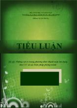 Đề tài Những rủi ro trong phương thức thanh toán tín dụng thư L/C và các biện pháp phòng tránh