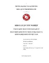 Đề tài Phát triển kinh tế tư nhân ở nhật bản và kinh nghiệm đối với Việt Nam
