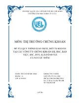 Đề tài Quy trình giao dịch, mở tài khoản tại các công ty chứng khoán ssi, hsc, bản việt, bsc, bvs, kls.đánh giá ưu - Nhược điểm