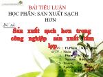 Đề tài Sản xuất sạch hơn trong công nghiệp sản xuất tấm lợp