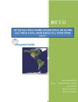 Đề tài Sử dụng công nghệ geospatial để đánh giá tiềm năng sinh khối của tỉnh Vĩnh Phúc