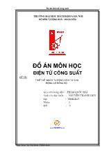 Đề tài Thiết kế mạch tự động kích từ cho động cơ đồng bộ