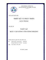 Đề tài Thiết kế máy cán sóng tôn sóng phẳng