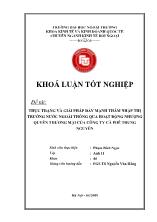 Đề tài Thực trạng và giải pháp đẩy mạnh thâm nhập thị trường nước ngoài thông qua hoạt động nhượng quyền thương mại của công ty cà phê Trung Nguyên