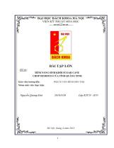 Đề tài Tièm năng sinh khối sugar cane crop residues của tỉnh Quảng Ninh