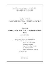 Đề tài Tìm hiểu tình hình kinh tế xã hội tỉnh Thái Bình