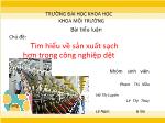 Đề tài Tìm hiểu về sản xuất sạch hơn trong công nghiệp dệt