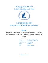 Đề tài Trình bày sự vận dụng những phương pháp luận sáng tạo trong khoa học vào việc xây dựng công cụ tạo Map cho game