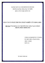 Đề tài Ứng dụng các nguyên tắc sáng tạ ơ bản trong phần mềm gns3