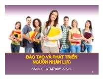 Đồ án Đào tạo và phát triển nguồn nhân lực