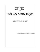 Đồ án Môn học nghiên cứu về aop