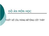 Đồ án Thiết kế cầu máng bê tông cốt thép