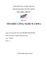 Đồ án Tìm hiểu công nghệ W-Cdma