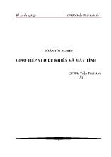 Giao tiếp vi điều khiển và máy tính