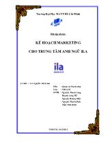 Kế hoạch marketing cho trung tâm anh ngữ Ila