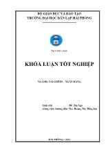 Khóa luận Giải pháp nâng cao chất lượng tín dụng đối với doanh nghiệp vừa và nhỏ của ngân hàng tmcp đầu tƣ và phát triển Việt Nam chi nhánh Quảng Ninh - Phòng giao dịch Cẩm Phả