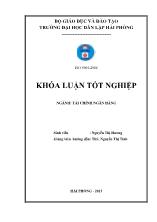 Khóa luận Giải pháp nâng cao hiệu quả hoạt động cho vay khách hàng doanh nghiệp tại phòng giao dịch Thuỷ Nguyên – Ngân hàng thương mại cổ phần quốc tế Việt Nam