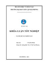 Khóa luận Hoàn thiện tổ chức công tác kế toán tài sản cố định tại công ty cổ phần ô tô khách Hải Phòng