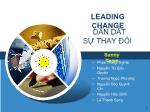 Leading change dẫn dắt sự thay đổi