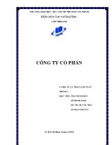 Lịch sử hình thành và phát triển công ty cổ phần