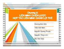 Liên minh chiến lược - Hợp tác liên minh giành lợi thế