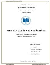 Mua bán và sáp nhập ngân hàng