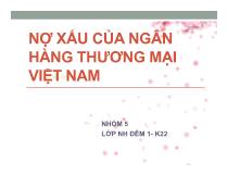 Nợ xấu của ngân hàng thương mại Việt Nam