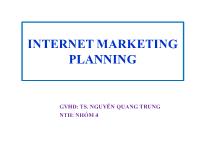 Nternet marketing planning