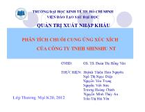 Phân tích chuỗi cung ứng xúc xích của công ty TNHH shinshu NT