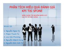 Phân tích hiệu quả đánh giá kpi tại sfone