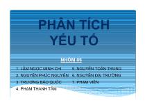 Phân tích yếu tố