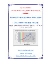 Phương pháp phổ hồng ngoại và ứng dụng trong thục phẩm