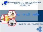 Quá trình hình thành và phát triển công kty cổ phần
