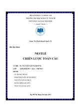 Quản trị kinh doanh quốc tế - Nestlé chiến lược toàn cầu