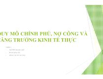 Quy mô chính phủ, công nợ và tăng trưởng kinh tế thực