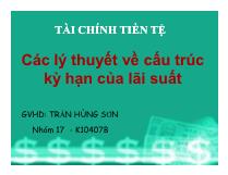 Tài chính tiền tệ - Các lý thuyết về cấu trúc kỳ hạn của lãi suất