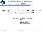 Tạo vật liệu tự lắp ghép phân tử công nghệ chế tạo màng sam