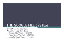 The google file system